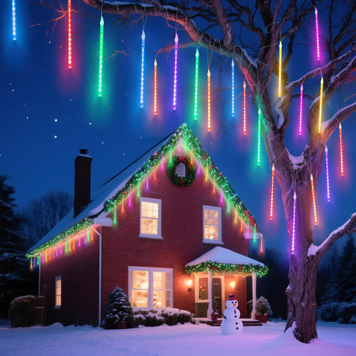 Luci natale pioggia - luci,