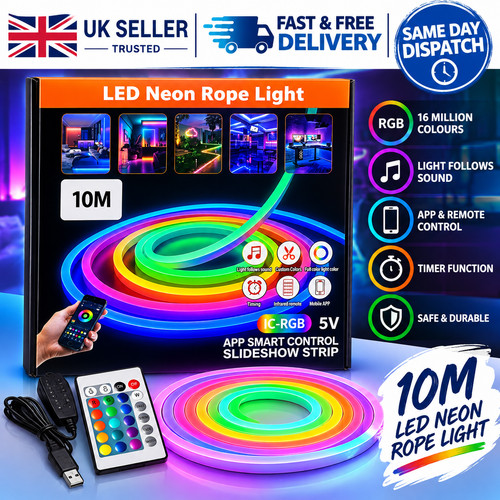 Striscia luci neon - luci, 10m